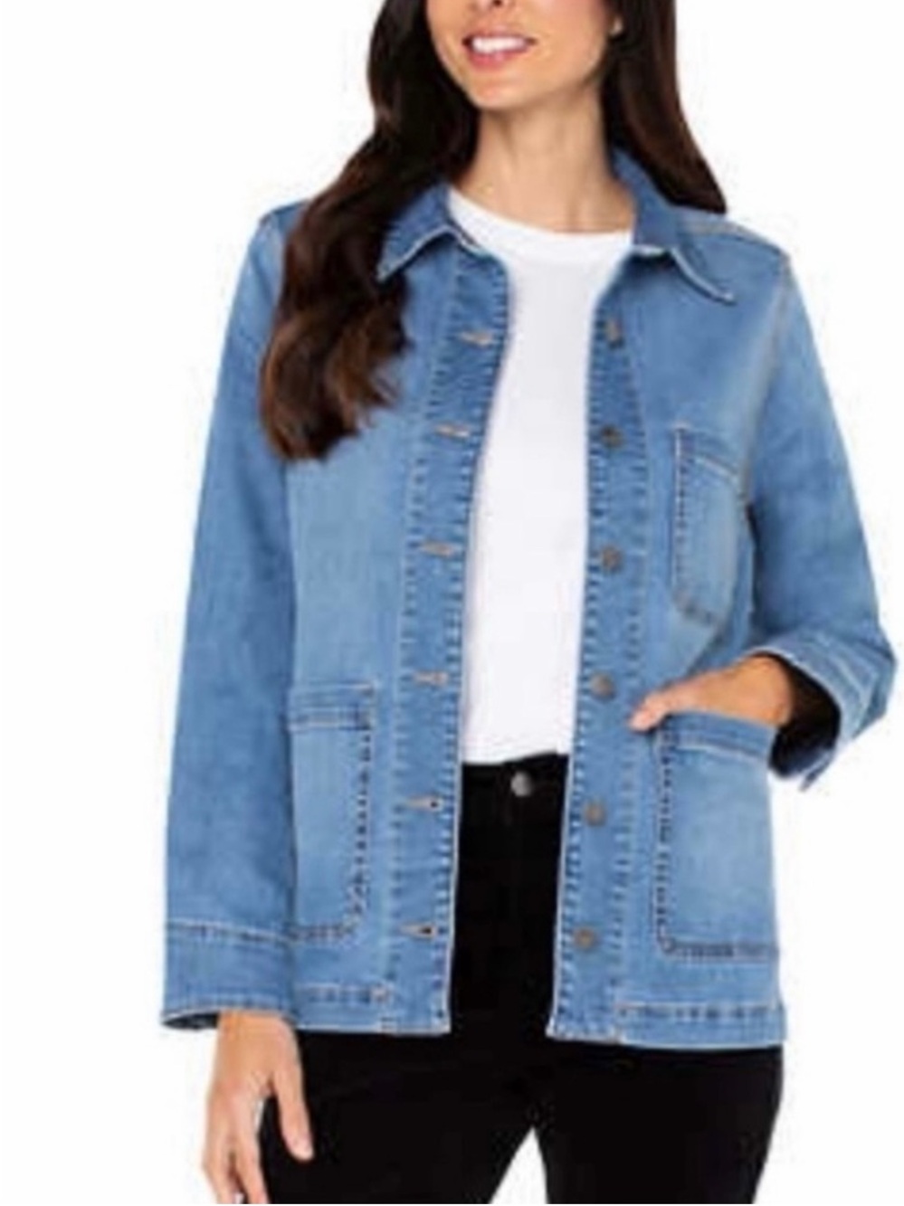 Well Worn Denim Chore Jacket in Blue XXL NWT